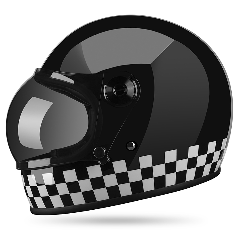 Gridos Bubble Helmet - Checkerboard Gloss Black