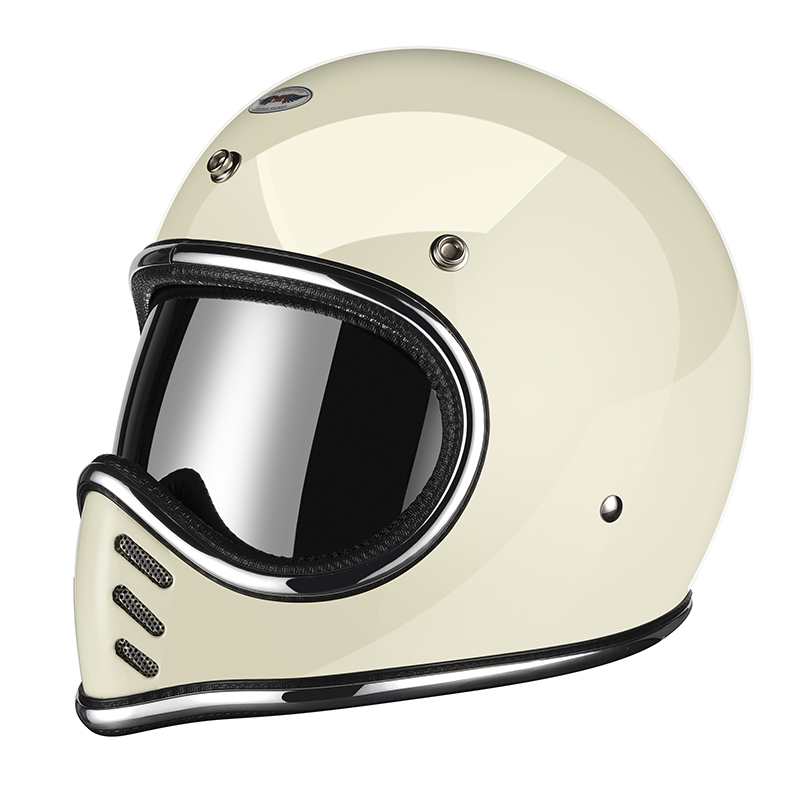 MTX Full Face Helmet - Silver Stripe GWH