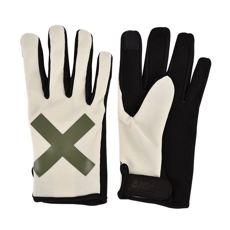 V-2 Glove - Green Cross White
